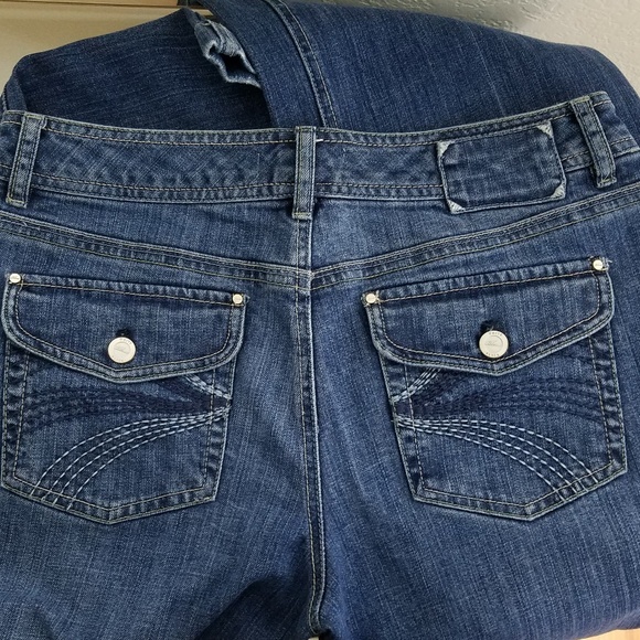 White House Black Market Denim - WHBM Womens Blanc Bootcut Jeans EUC 8R